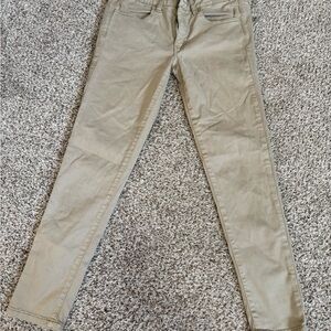 American Eagle khaki tan jeggings 8 short petite
